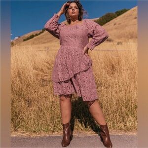 JessaKae Laurel Pink Lace Dress size 4x NWT